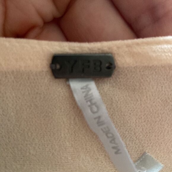 YFB Peach Chiffon Top sz S - Picture 5 of 5